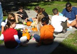 Build your own scarecrow at Orange Hall, St Marys, GA