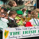 St Patrick's Day Parade in Savannah, Georgia